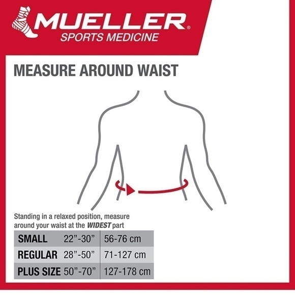 Mueller Extended Abdominal/Back Lumbar Support for Large Stature Unisex - Picture 2 of 16